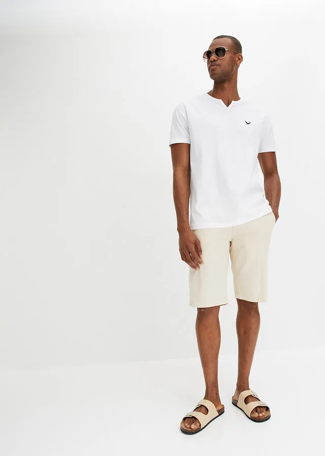 CAMISETA CON CORTE CóMODO (2 UNIDADES) BLANCONEGRO